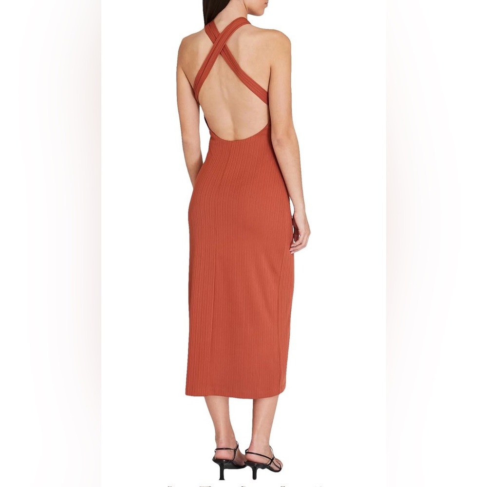 Club Monaco Women's Verigated Rib Knit Dress Size L - Picture 3 of 8